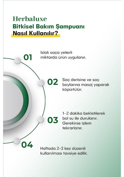 Herbaluxe Bitkisel Bakım Şampuanı 250 Ml