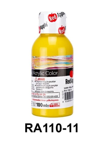 Red Apple Akrilik Boya Seti - 100ml Şişe 21 Renk Seçeneği Diğer