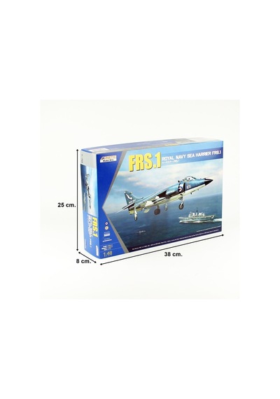 Kinetic K48035 1/48 Ölçek, Frs.1 Royal Navy Sea Harrier Savaş Uçağı, Plastik Model Kiti-56386