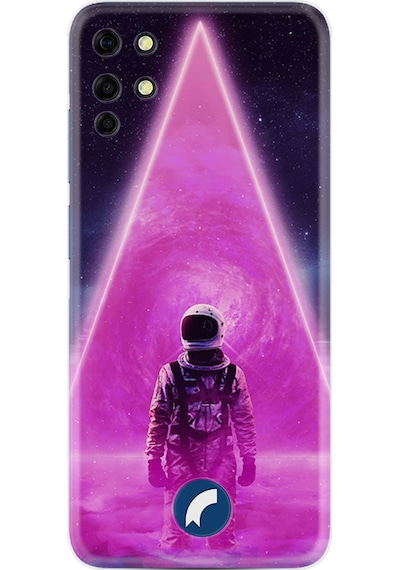 Reeder S19 Max Kılıf Resimli Desenli Silikon Platinium Series Astro Purple2 1907