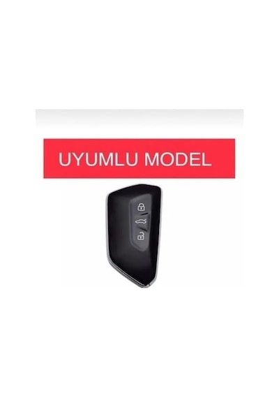 Autohan Keys Golf 8, Caddy, Leon Cupra, Formenter İçin Nano Anahtar Kılıfı, Siyah Gümüş Renk