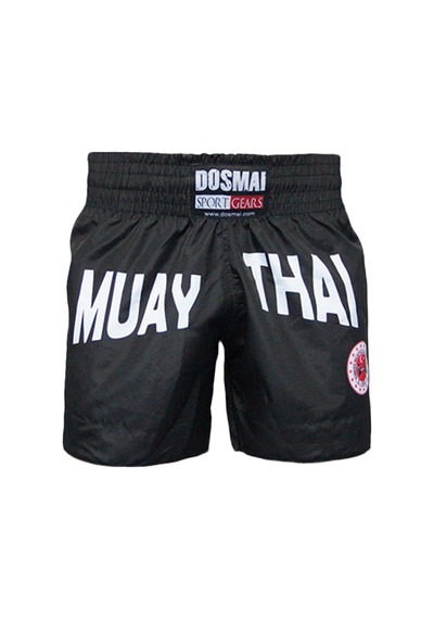 Dosmai Dijital Baskılı Muay Thai Müsabaka Şort Siyah Mts251