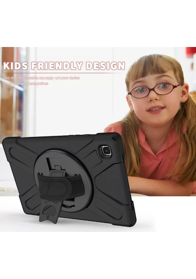 Newface Samsung Galaxy T220 Tab A7 Lite 8.7 Kılıf Amazing Tablet Kapak - Siyah