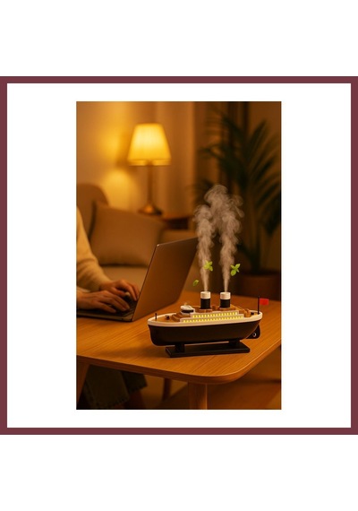 Storeşahin Jellyfish Gemi Tasarimli Aroma Difuzor Led Efektli Shn0720