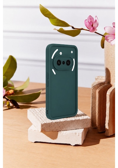 Nothing Phone 3a Uyumlu Kamera Çıkıntılı Mat Silikon Telefon Kılıfı