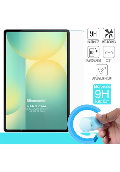 Microsonic Samsung Galaxy Uyumlu Tab S10 Fe Plus Nano Glass Cam Ekran Koruyucu