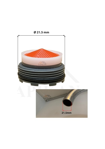 Artema Gizli Perlatör Aparatı Batarya Musluk Ağız Filtresi 21.5mm Artema Slot Perlatör 21.5 Mm