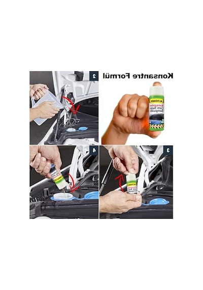 Çam Kokulu Otomobil Cam Suyu, 50 Ml Konsantre Şampuan Açık Gri