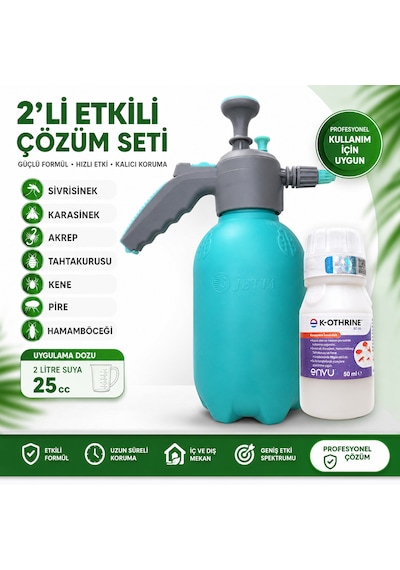 Bayer K-othrine Sc 50 + Basınçlı El Pompası 2 Li Set