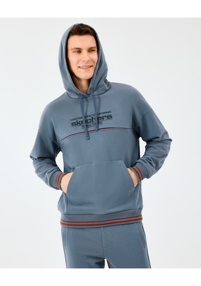 Skechers M Hoodie Sweatshirt Erkek Gri Sweatshirt S2520227-3998 Gri