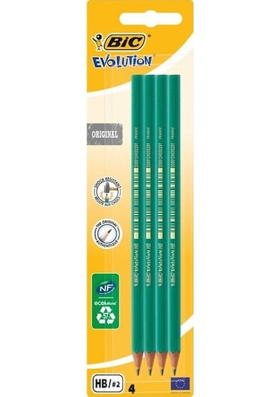 Bic 8902762 Eco Evolution 650 Kurşun Kalem 4'lü Blister