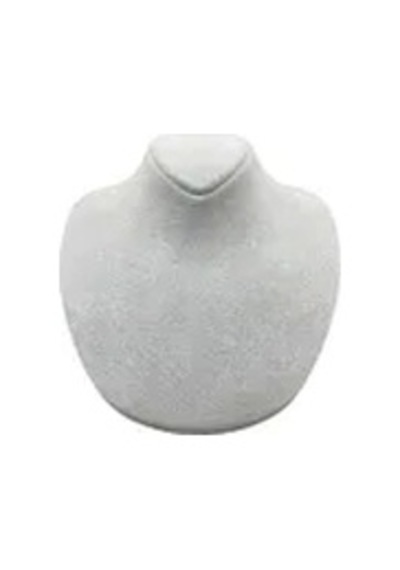 Yerli Üretim Süet Kumaş Rose Manken Gri Renk 20/18 Cm Kolye Gerdanlık Takı Sergileme Mankeni Çok Renkli
