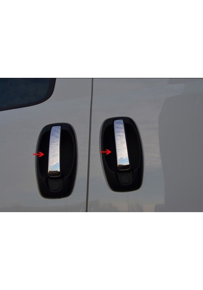 Peugeot Bipper Uyumlu Kapı Kolu 4 Parça 2008 Ve Üzeri Paslanmaz Krom