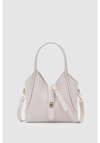 Shule Bags Cindy El Ve Çapraz Çanta Krem