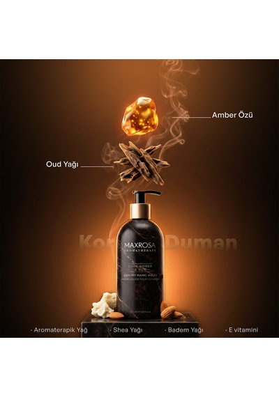 Maxrosa Aromatherapy Dark Amber & Oud Sıvı Sabun 500 Ml