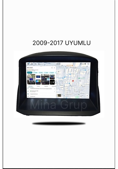 Snp Serisi Ford Fiesta Uyumlu 9" 4-64 Gb Multimedya Android Teyp 2009-2017 İçten Geçme 7"  Görünüm 9"