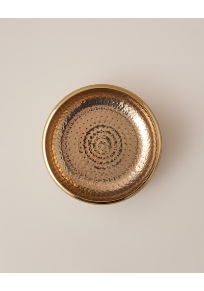 Bella Metal Dekoratif Tabak 19x9cm Gold