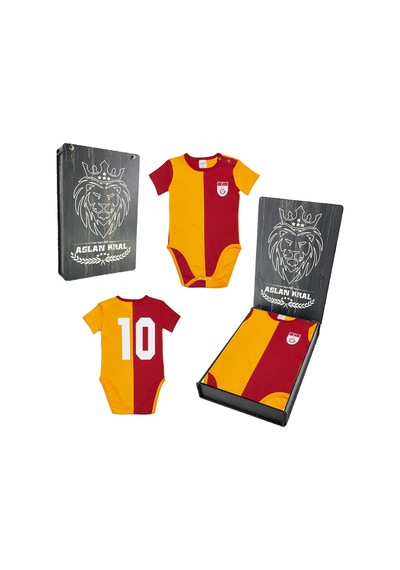 Galatasaray Forma Metin Oktay Bebek Zıbın Ahşap Kutulu Gri
