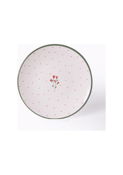 Keramika Red Bloom Pasta Tabağı 20 Cm 4 Adet 23974 Çok Renkli