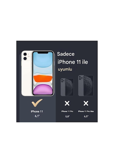 Apple iPhone Uyumlu 11 Şeffaf Magsafe Kılıf Mtl Safe