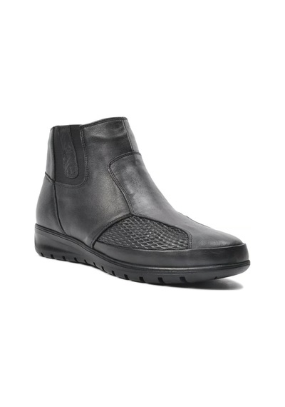 Voyager 7690 Kadın Deri Comfort Bot Siyah
