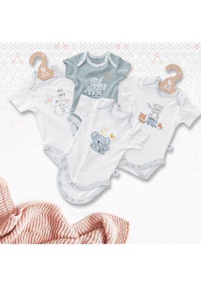 Gezenbebe Hero Bebekler İçin Kısa Kol Body 001
