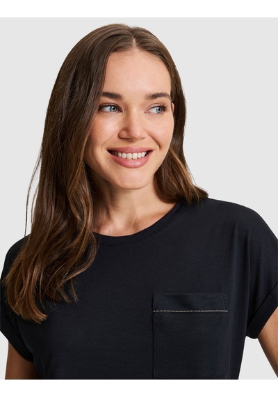 Pierre Cardin Siyah Comfort Fit Basic Tişört 50323602-vr046