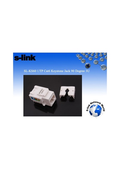 S-Link Sl-Ks60 Utp Cat6 Kestone Jack3U 90 Der