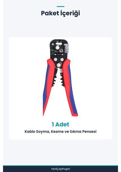 Kablo Pensesi - Soyucu - Kesici - Sıkma Standart