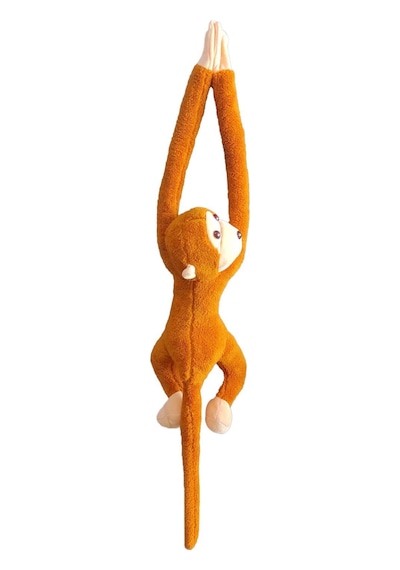 Sevimli Peluş Maymun Oyuncak , Elleri Yapışabilen 70 Cm Kahverengi