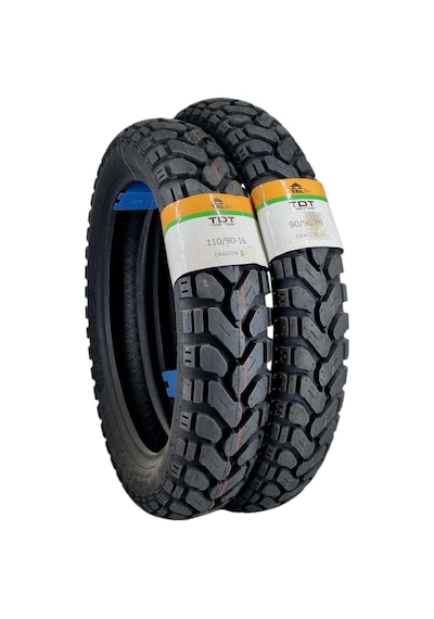 110/90-16 Ve 90/90-19 Tl Tubeless - Dubleks Dragon Lastik Takımı