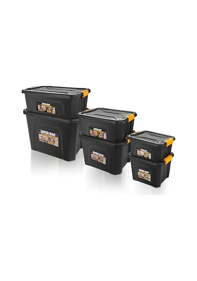 Ayrex Super Bag 20 L Kapaklı Plastik Saklama Kutusu, Çok Amaçlı Depolama Ve Düzenleme Kutusu, İstiflenebilir Dayan Genel