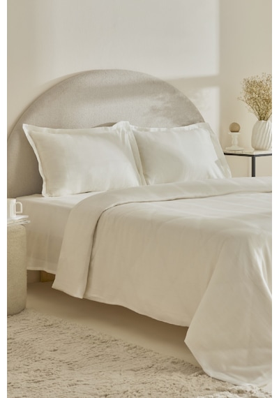 Karaca Home Alvin King Size Nevresim Takımı Beyaz Beyaz