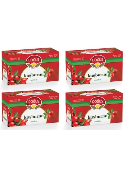 Doğuş Kuşburnu Süzen Poşet Meyve Çayı 4'lü 20 x 2.5 G