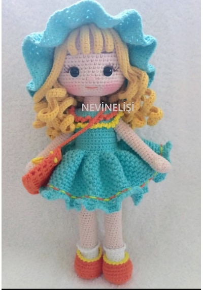 Amigurumi Alin Bebek Çok Renkli