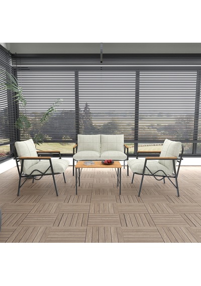 Doruk Home Balkon, Bahçe, Cafe, Metal Kanepe Koltuk Takımı , Bahçe Mobilyası, 70x40 Sehpalı - 211 Krem Doruk Home Balkon, Bahçe, Cafe, Metal Kanepe Koltuk Takımı , Bahçe Mobilyası, 70x40 Sehpalı - 211 Krem
