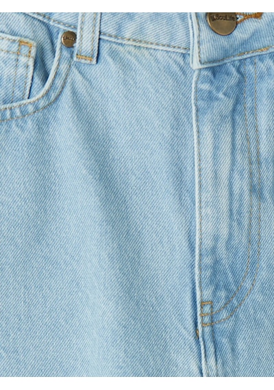 Lc Waikiki Mavi Yüksek Bel Mom Fit Kadın Jean Pantolon