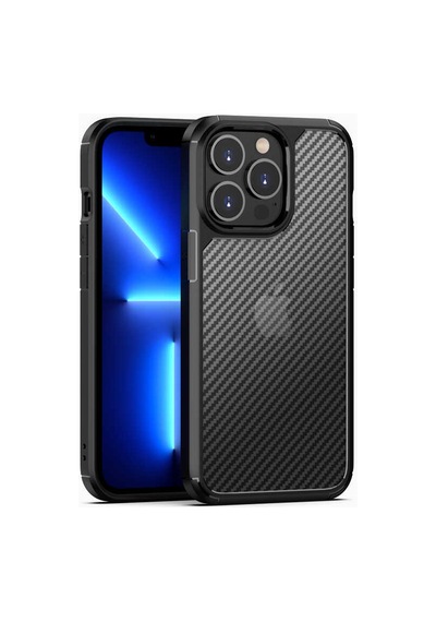Apple iPhone 13 Pro Uyumlu Klfs İnoks Kılıf-siyah Siyah