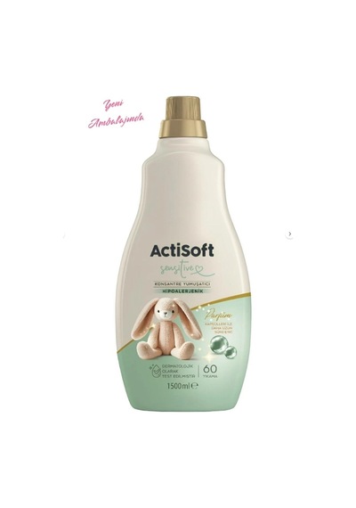 Sensitive Konsantre Yumuşatıcı 1500 Ml Hipoalerjenik Parfüm İle Uzun Süre Etki Tekli