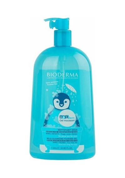 Bioderma Abcderm Foaming Bebek & Çocuk Saç ve Vücut Temizleme Jeli 2 x 1 L