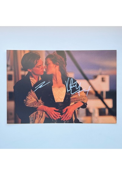 Leonardo Dicaprio & Kate Wins Titanic 20x30 Cm El İmzalı Fotoğraf
