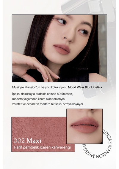 Muzıgae Mansıon Moodwear Blur Lipstick 002 Maxi 002 Maxi