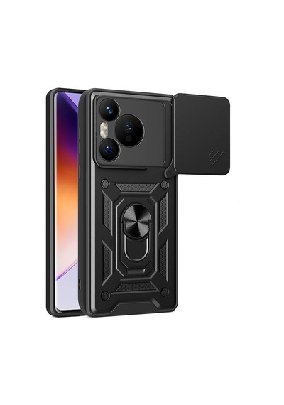 Huawei Pura 70 5g İle Uyumlu Kılıf Sürgülü Siyah Panther Yüzüklü Silikon  Huawei Pura 70 5g İle Uyumlu, Sürgülü Siyah Sku: Zeusb0fj7r3vh6