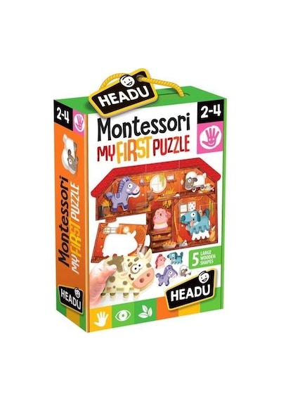 Headu Montessorı Fırst Puzzle The Farm 2-4  Yaş