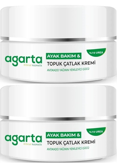 Agarta Ayak Ve Topuk Çatlak Bakım Kremi 100ml 2 Li Set