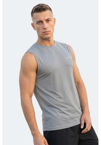 Slazenger Herofıt Erkek Kolsuz Gri Atlet