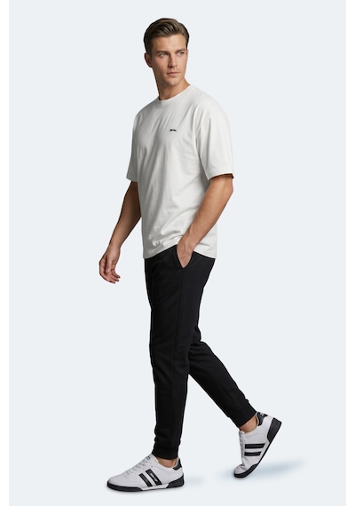 Slazenger Keane Erkek Oversıze Beyaz Tişört