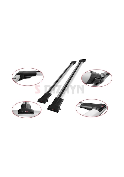 S-dizayn Citroen Berlingo 2 2008-2018 Fly Model Gri Ara Atkı A+kalite