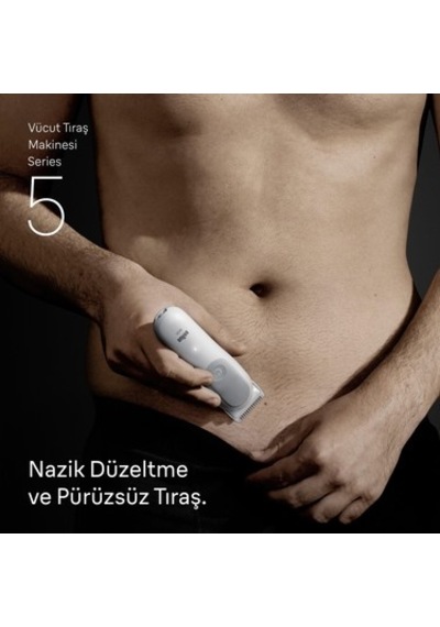 Su Geçirmez Vücut Tıraş Makinesi, 6 Aksesuar İle Kullanıma Hazır