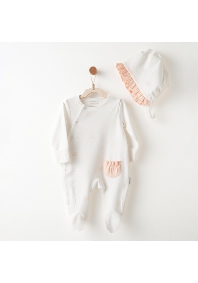 Andywawa Kız Bebek Tulum Takım Romper Anw-ac26533 Ekru